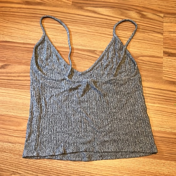 Brandy Melville Grey Cropped Tank - Picture 2 of 3